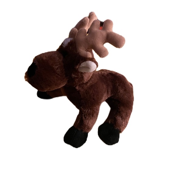 Ganz Reindeer Moose Elk Stuffed Plush Animal 9" Brown No Code - Picture 2 of 4